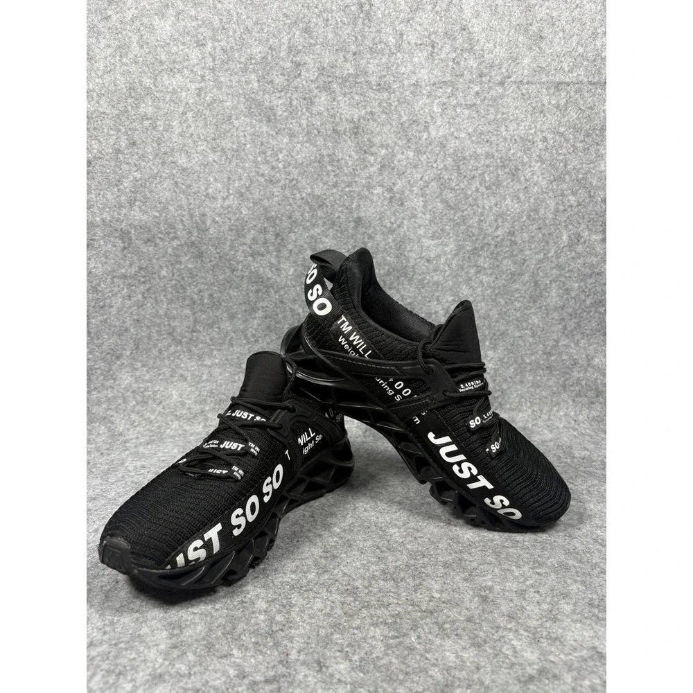 Just‎ So Non-Slip Blade Running Shoes Mens 10 Black Breathable Mesh Streetwear